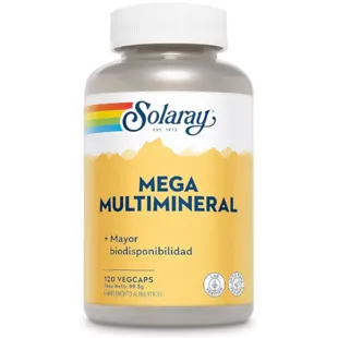 Solaray Mega Multi Mineral 120 pflanzliche Kapseln