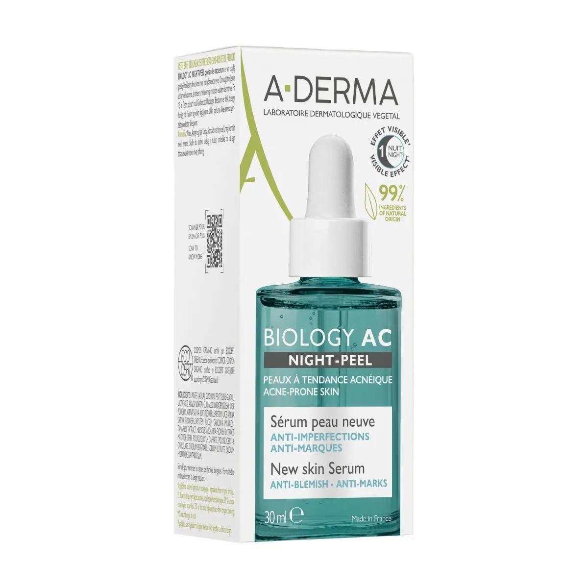 A-Derma Biology Ac Siero Anti-Imperfezioni per Pelle grassa a Tendenza Acneica 30 ml