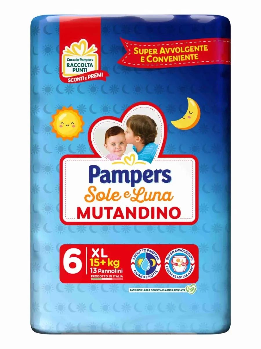 Pampers Sole e Luna Mutandino per Bambini XL 13 Pannolini