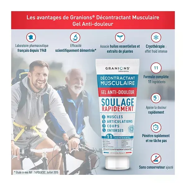 Granions Décontractant Musculaire Gel 100ml