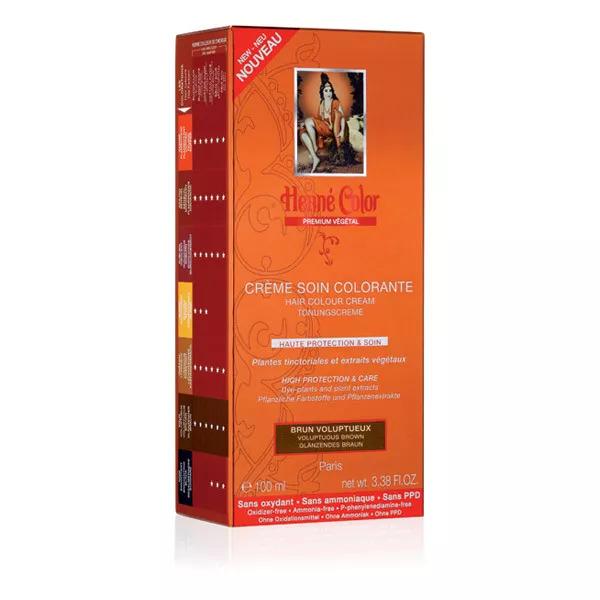 Henne Color Crema Cuidado Colorante Moreno Voluptuoso 100ml