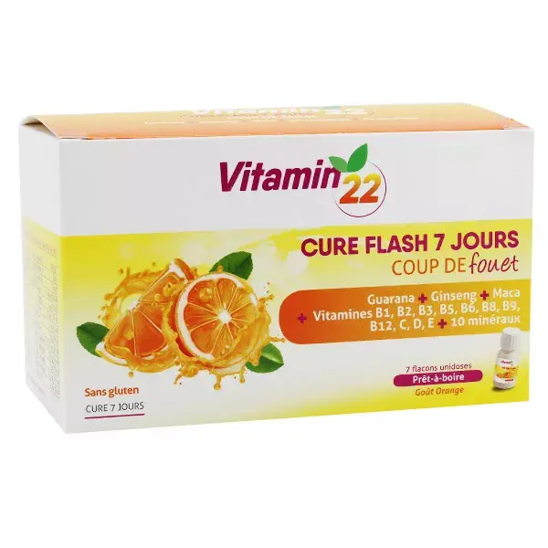 Ineldea Vitamin 22 Cure Flash 7 Jours 7 flacons unidoses