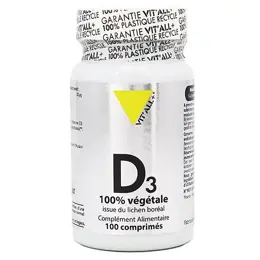 Vit'all+ Vitamine D3 Végétale 100 comprimés