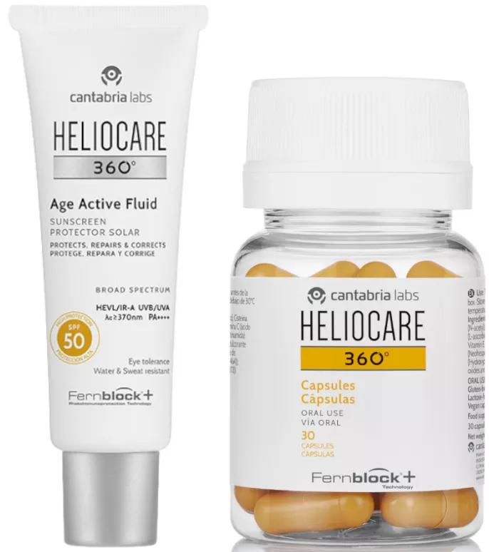 Heliocare 360 Age Active Fluid SPF50 50 ml + Heliocare 360 30 Capsule