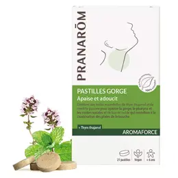 Pranarom Aromaforce Pastilles Gorge 21 unités