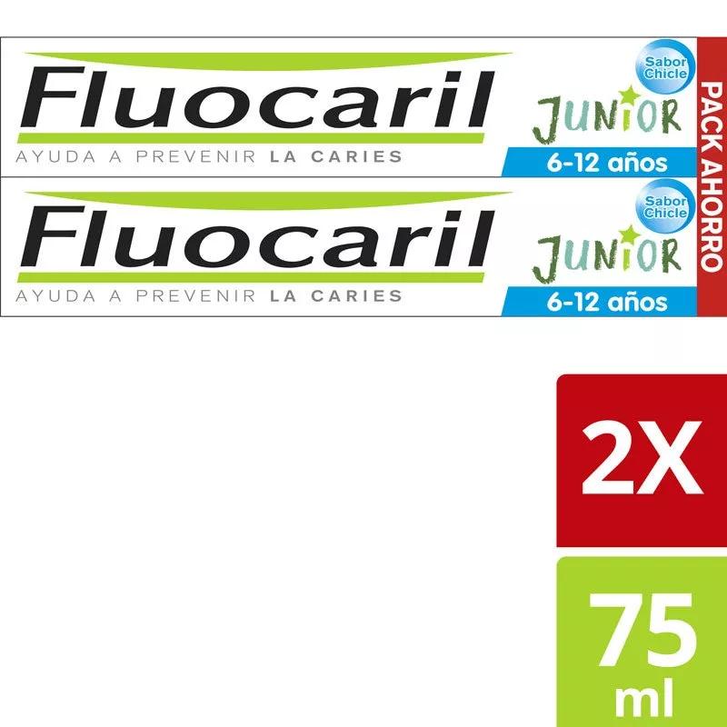 Fluocaril Junior Gel Bubble 6-12 Años 2x75 ml FORMATO AHORRO