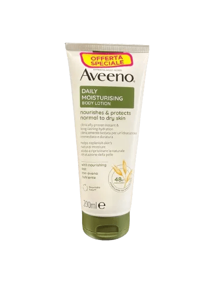 Aveeno Crema Idratante Corpo Daily Moisturising Con Avena Colloidale Senza Profumo 200 ml