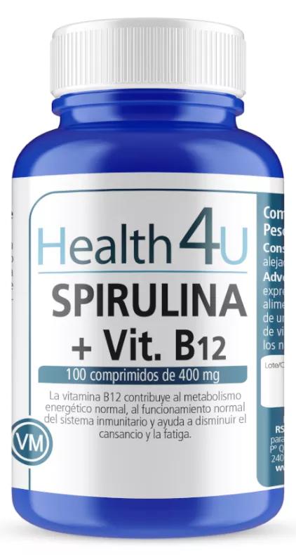 H4U Spirulina + Vitamin B12 100 Tablets