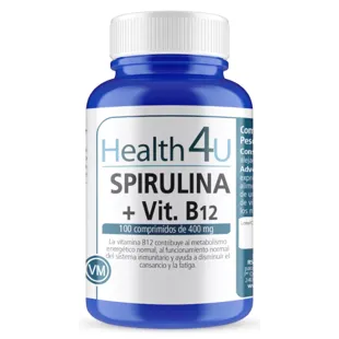 H4U Spirulina + Vitamin B12 100 Tablets