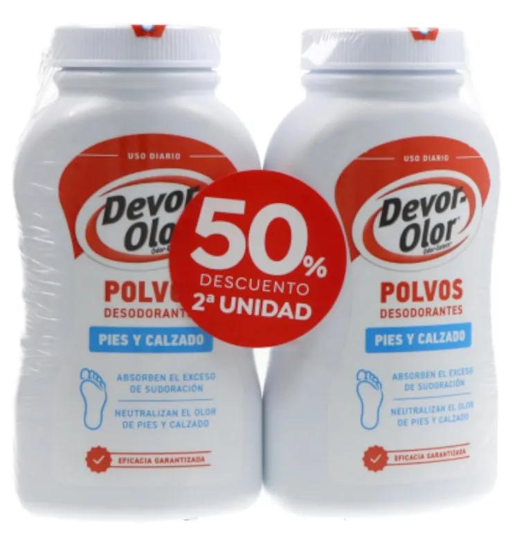 Devor Olor Deodorant-Puder für Füße und Schuhe 100 gr + 100 gr