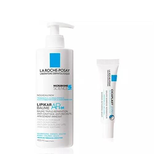 Pack La Roche Posay Lipikar Baume AP+M 400 ml + Cicaplast Lábios 7,5ml