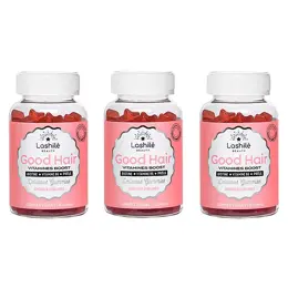 Lashilé Beauty Good Hair Vitamines Boost Cheveux Sublimes Lot de 3 x 60 gummies