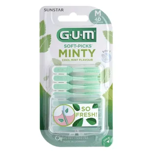 Gum Soft Picks Confort Flex Médium Bastoncini Interdentali Menta 670 40 unità