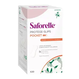 Saforelle Protections Protège-Slips Pocket en Coton Bio 24 unités