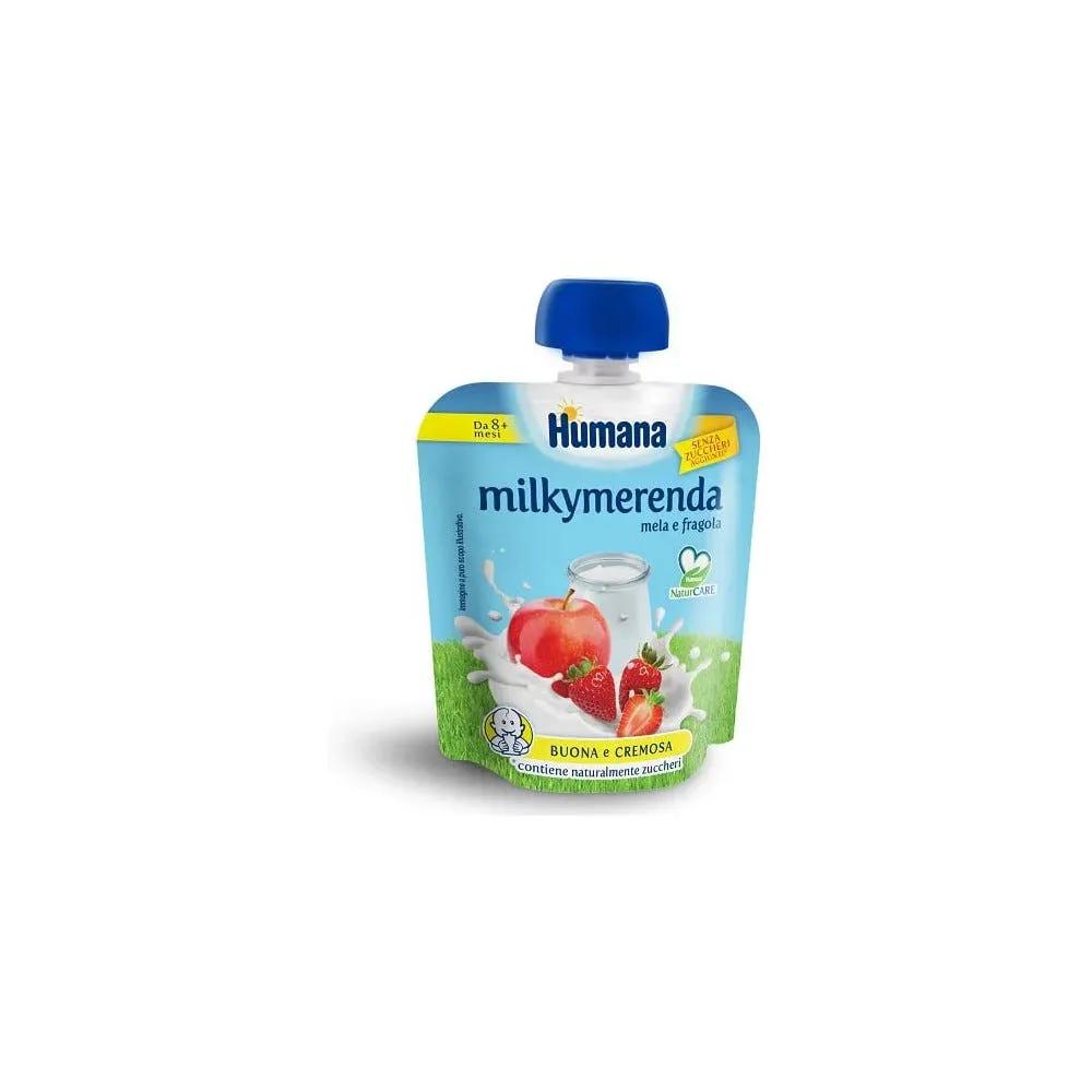 Humana Milkymerenda Mela Fragola 8+ Mesi 100 G