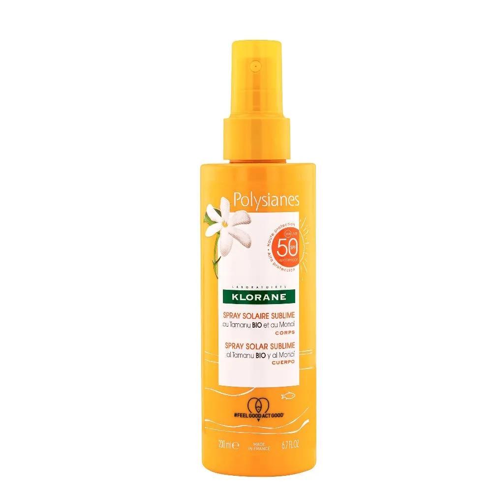 Klorane Polysianes Spray Solare Sublime Corpo SPF 50 Protezione Corpo 200 ml