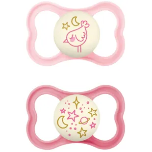 MAM Supreme Night Pacifier Matte Pink +16m 2 pcs