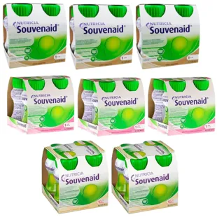 Souvenaid Cappuccino 12x125 ml + Vanillesmaak 8x125 ml + Aardbeiensmaak 12x125 ml