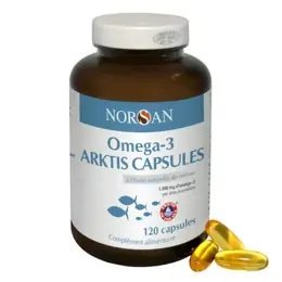 Norsan Oméga 3 Arktis 1500mg Huile de Foie de Morue 120 capsules