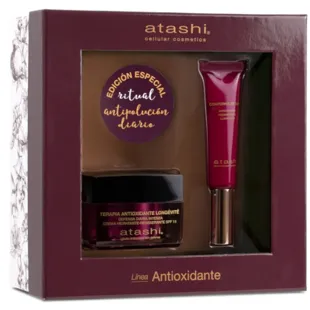 Atashi Chest Antioxidant Therapy Hydraterende Crème SPF15 50ml + Oogcontour 15ml