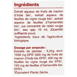 Nat & Form Ampoules Circulation Bio 20 unités