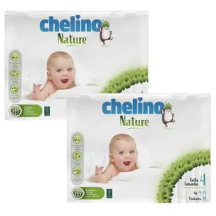 Chelino Nature Diapers Size 4 (9-15 Kg) 2x34 units