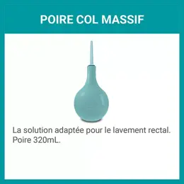 Salva Poire à Lavement Rectal Col Massif Poire 320ml