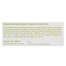 Nat & Form Ampoules Détox Bio 20 ampoules