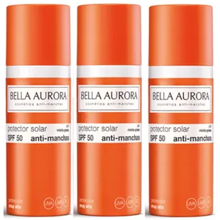 Bella Aurora Zonnebrandgel SPF50 Gemengde Vette Huid 3x50 ml