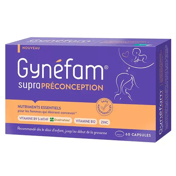 Gynéfam Supra PréConception Boîte de 2 mois 60 capsules