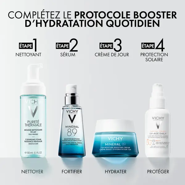 Vichy Routine Hydratation Minéral 89 Booster 30ml & Minéral 89 Crème Légère 50ml