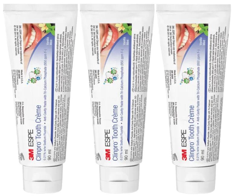 3M Clinpro Toothpaste 3x90 ml