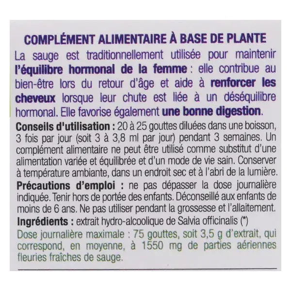 Ladrôme Extraits de Plantes Fraîches Sauge Bio 50ml