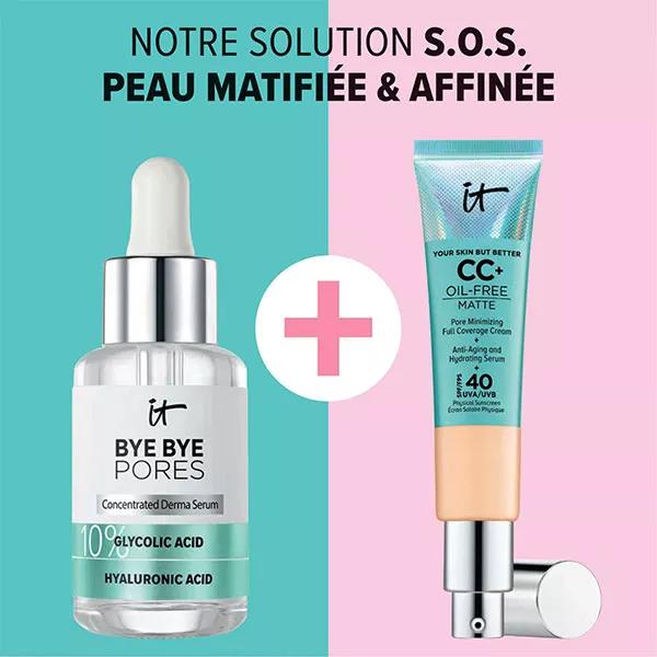IT Cosmetics Face Care Bye Bye Pores Serum Sérum Antiporos Visible con Ácido Glicólico 30ml