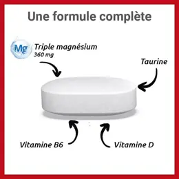 MAG 2 24H Extra Fort Magnésium Vitamine B6 Fatigue Lot de 3 x 45 comprimés