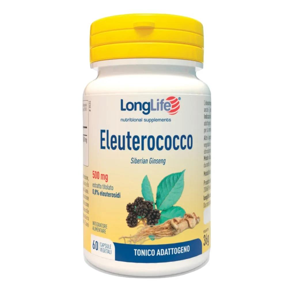 LongLife Eleuterococco Integratore Tonico Adattogeno 60 Capsule