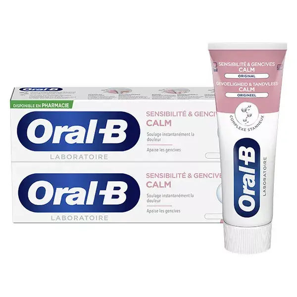 Oral B Dentífrico Sensibilidad & Encías Calm Original Pack de 2 x 75ml