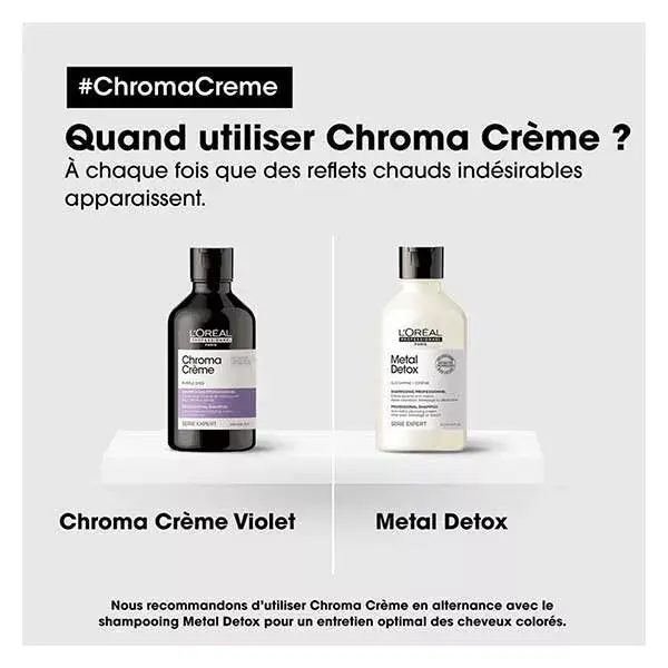L'Oréal Professionnel Serie Expert Chroma Crème Shampoing Violet Crème Neutralisante Reflets Jaunes 500ml