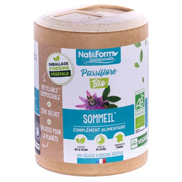 Nat & Form Eco Responsable Passiflora Bio Integratore Alimentare 200 capsule