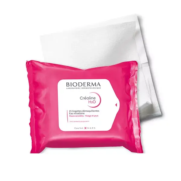 Bioderma Sensibio H2O wipes skin bag of 25