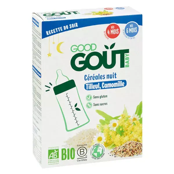Good Goût Night Cereals +4m Organic 200g