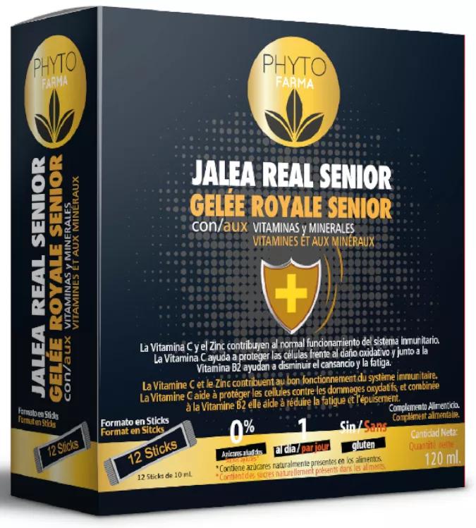 Phytofarma Senior Royal Jelly with Ginseng + Schisandra 12x10ml Sticks