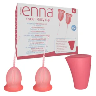 Enna Cycle Menstruationstasse Größe S 2 Einheiten + Sterilisator
