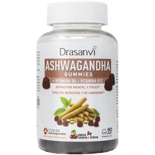 Drasanvi Ashwagandha KSM-66 Cherry 90 Gummies