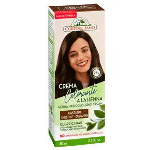 Painting Gray hair henna cream brown hair Corpore healthy 60 ml