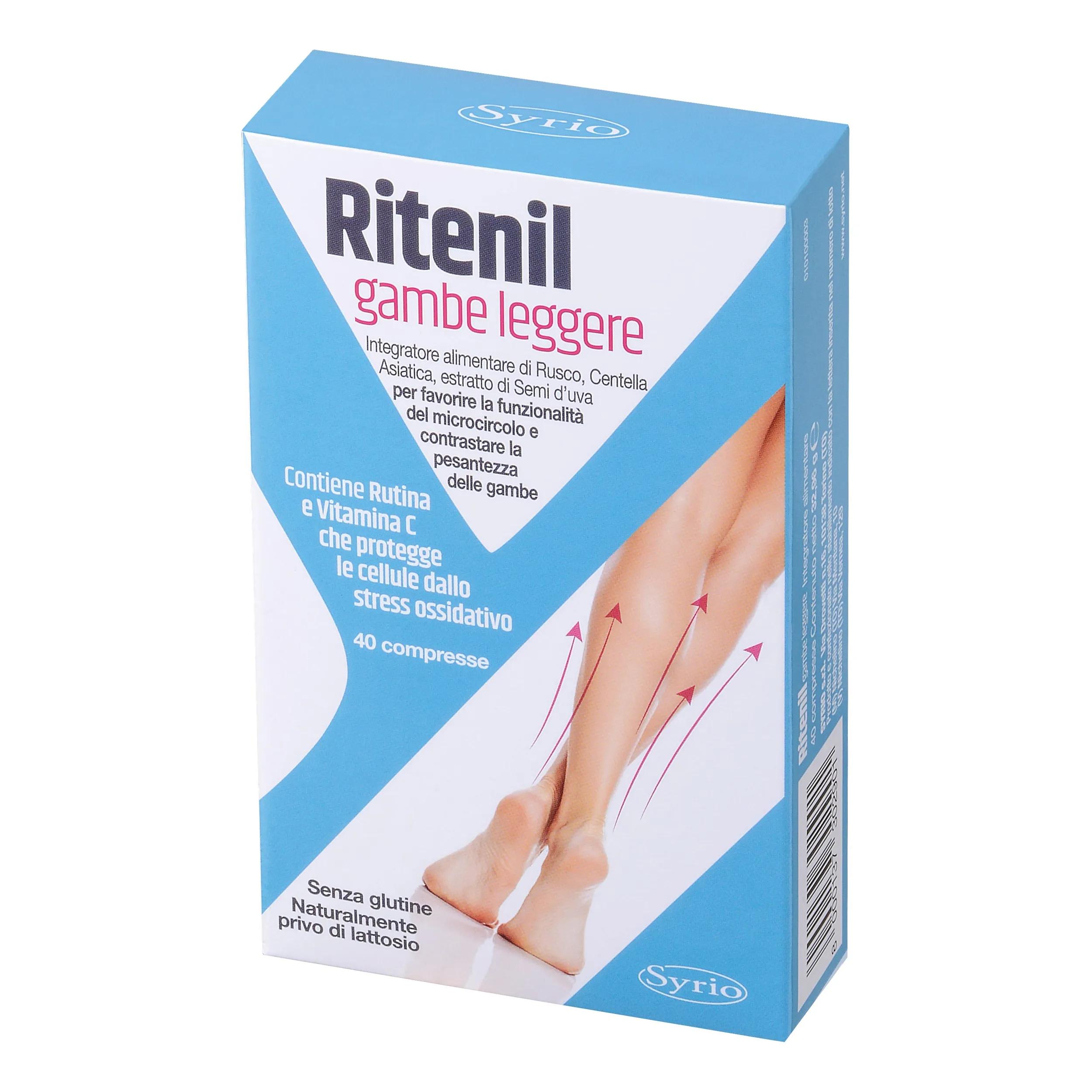 Syrio Ritenil Gambe Leggere Integratore Micocircolo 40 Compresse