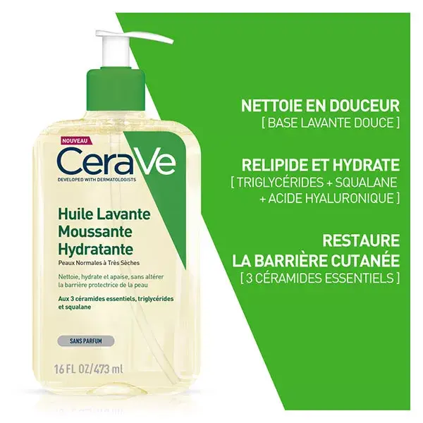 Cerave Routine Corpo Pelli Secche Olio Detergente 473ml & Balsamo Idratante 454g