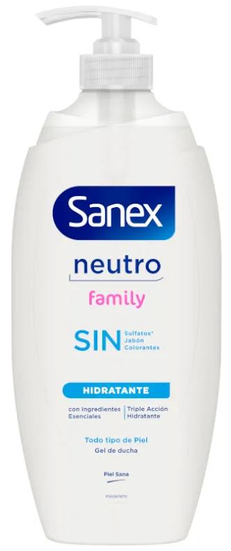 Sanex Family Pump Gel Doccia Neutro 750 ml