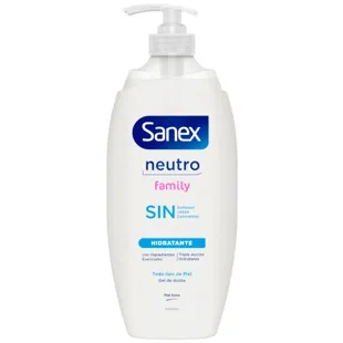 Sanex Gel de Ducha Neutro Family Pump 750 ml
