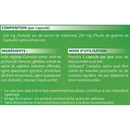 VALDISPERT Cannabis Sativa Calme et Sérénité Relaxation 24 capsules